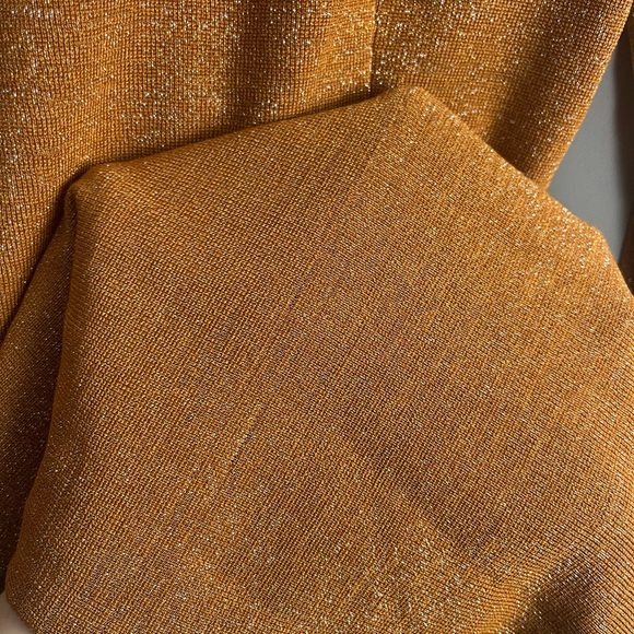 Suboo Revolve Asha Lurex Shirt Dress in Rust size medium midi sexy - Picture 9 of 9